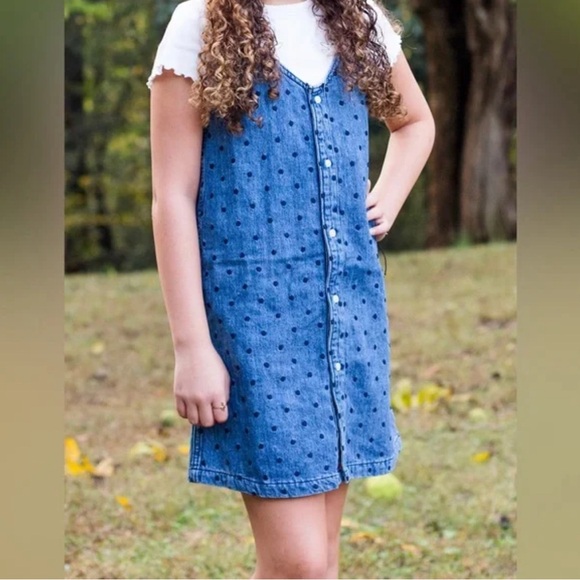 NWT DL1961 Eilis Embroidered Denim Tank Dress - Picture 1 of 6